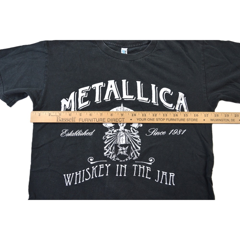 Metallica Whiskey in the Jar Vintage Graphic Tee Shirt Black Small - Picture 6 of 7